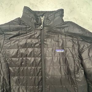 Black Patagonia Nanopuff Puffer Coat Black
